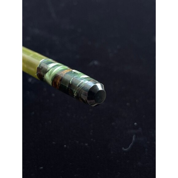 Vintage Tarco Fountain Pen With Simplex No. 8 Nib Marbled Celluloid Green - Picture 4 of 5